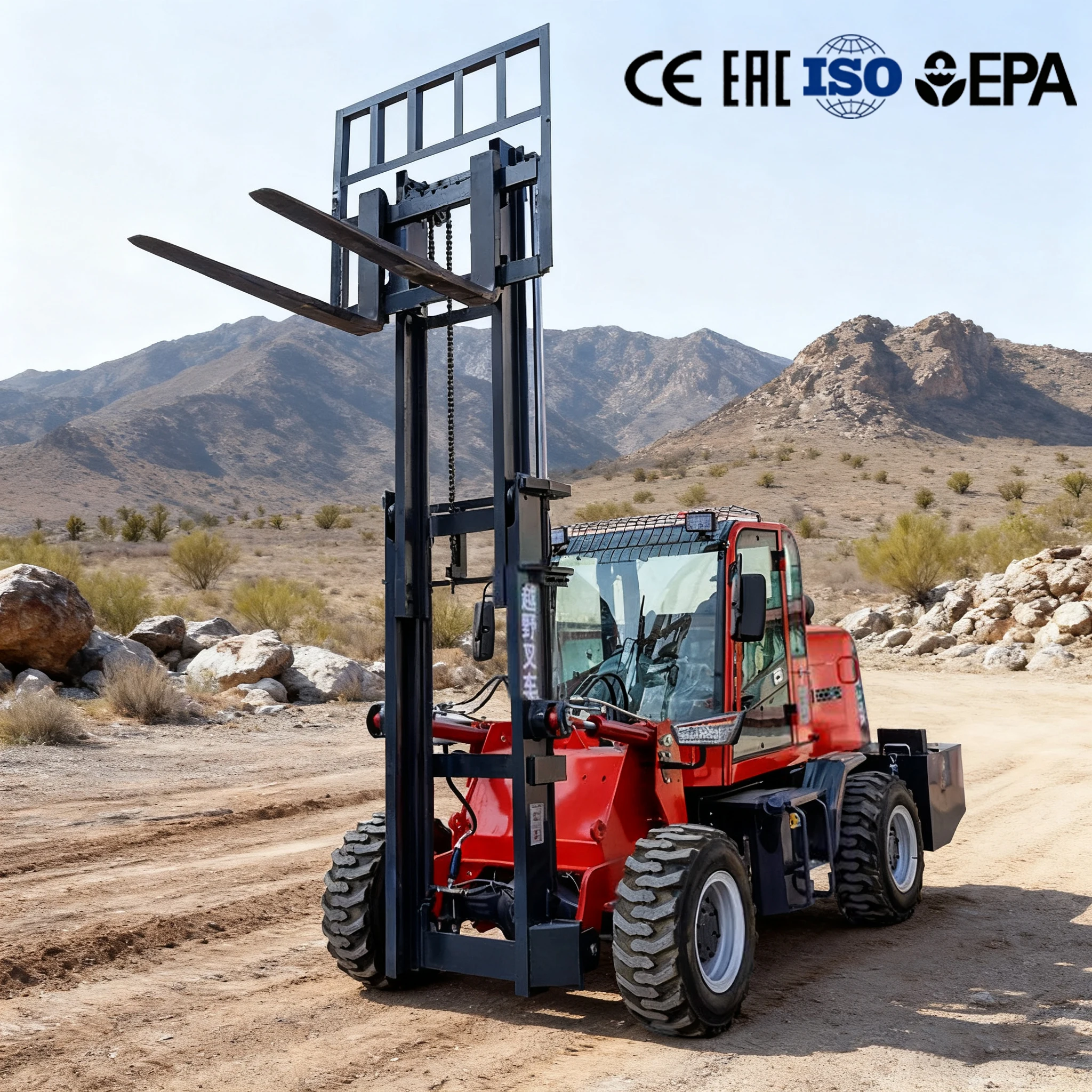 4x4 All Terrain Forklift 3.5 ton Off Road 3 ton Forklift 4-Wheel Rough Terrain Forklift Hydraulic Forklifts China Custom