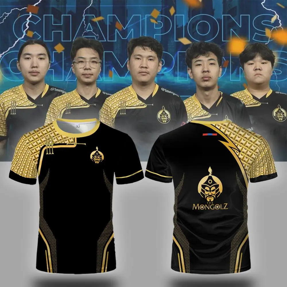 

CS2 Esports Team The Mongolz Classic Team Uniform CSGO Pro League Player Custom Training Jersey Men's Breathable Printed T-shirt
