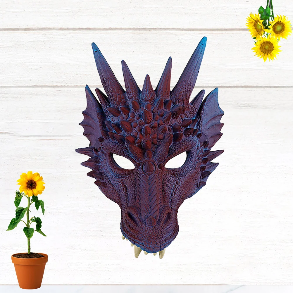 

Dragon Mask Cosplay Costume Prop Mask Dress-up Face Cover Accessory Photography Props for Masquerade Party Carnival Performance