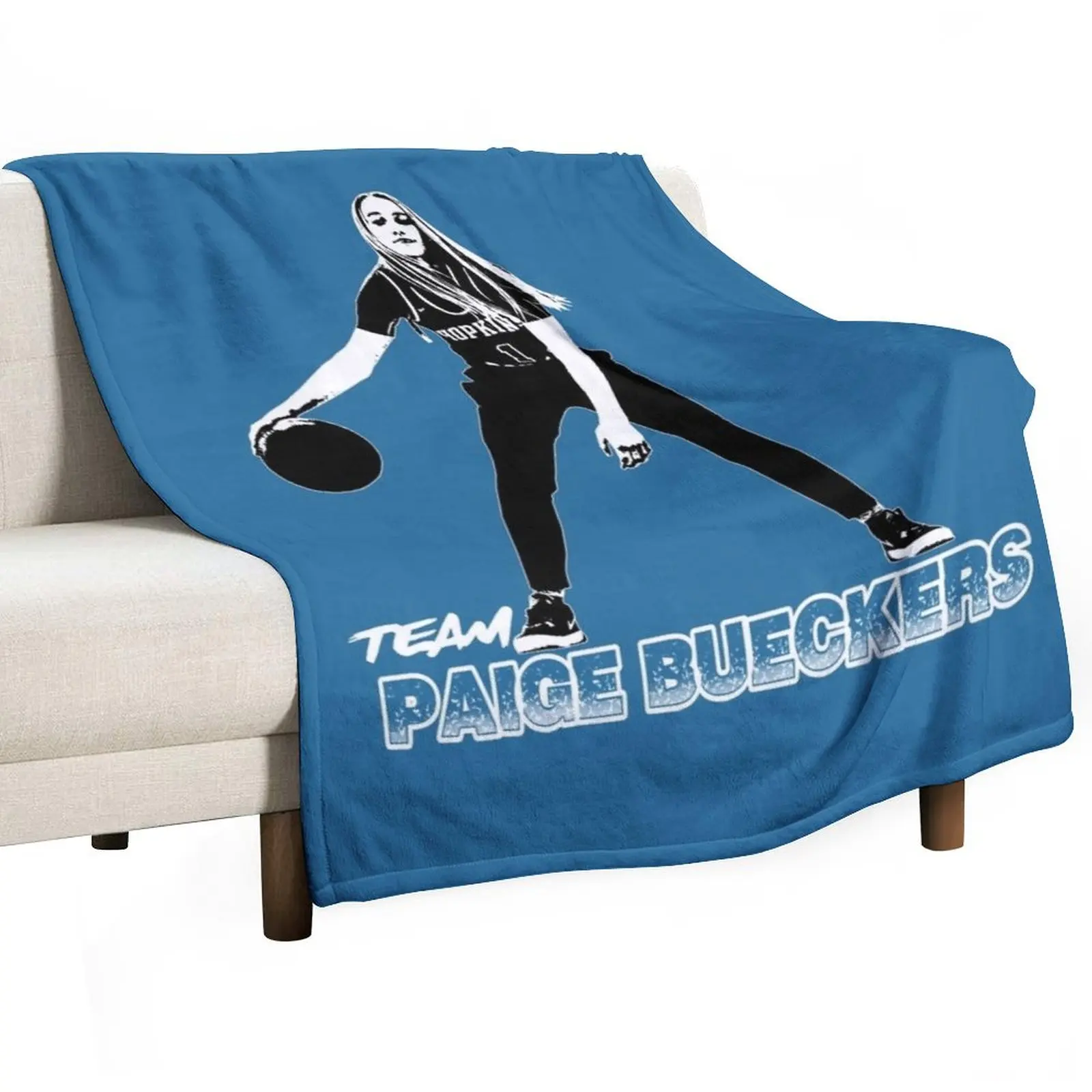 paige bueckers black and white basic design Throw Blanket Beach Personalized Gift Vintage Nap Decorative Throw sofa bed Blankets