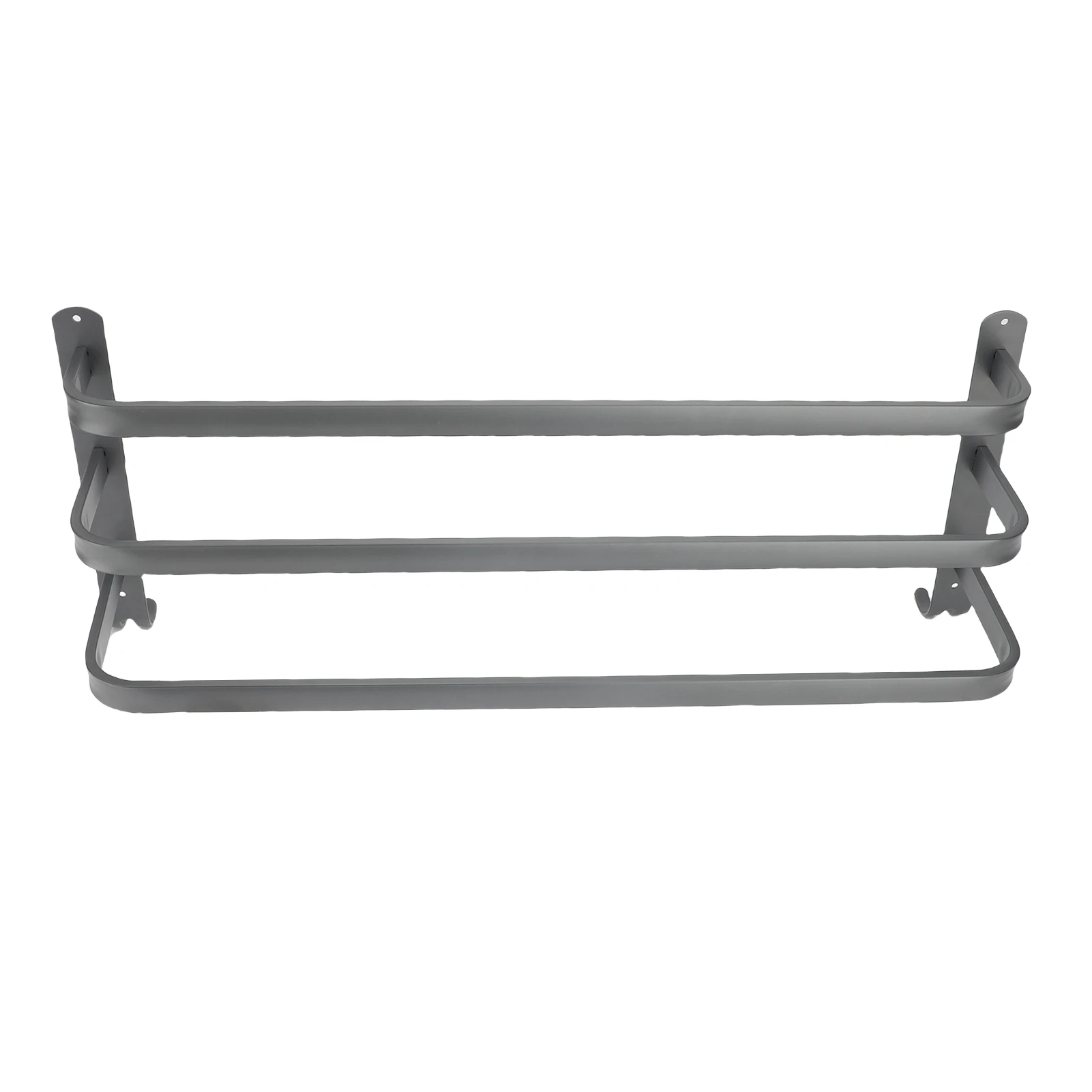 Wall Mounted Towel Rack Organizer Smoother Corner Easy Installation 3 Tier Towel Rod Enhanced Ventilation 60CM for Kitchen