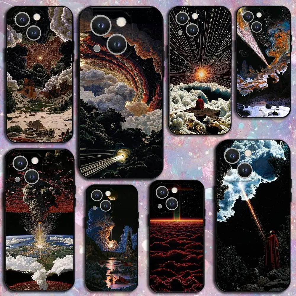 

Galaxy Retro Pixel Era Phone Case For iPhone 17,16,15,14,13,12,11 Plus,Pro Max,XS,X,XR,SE,Mini,8,7,Soft Silicone Black Cover