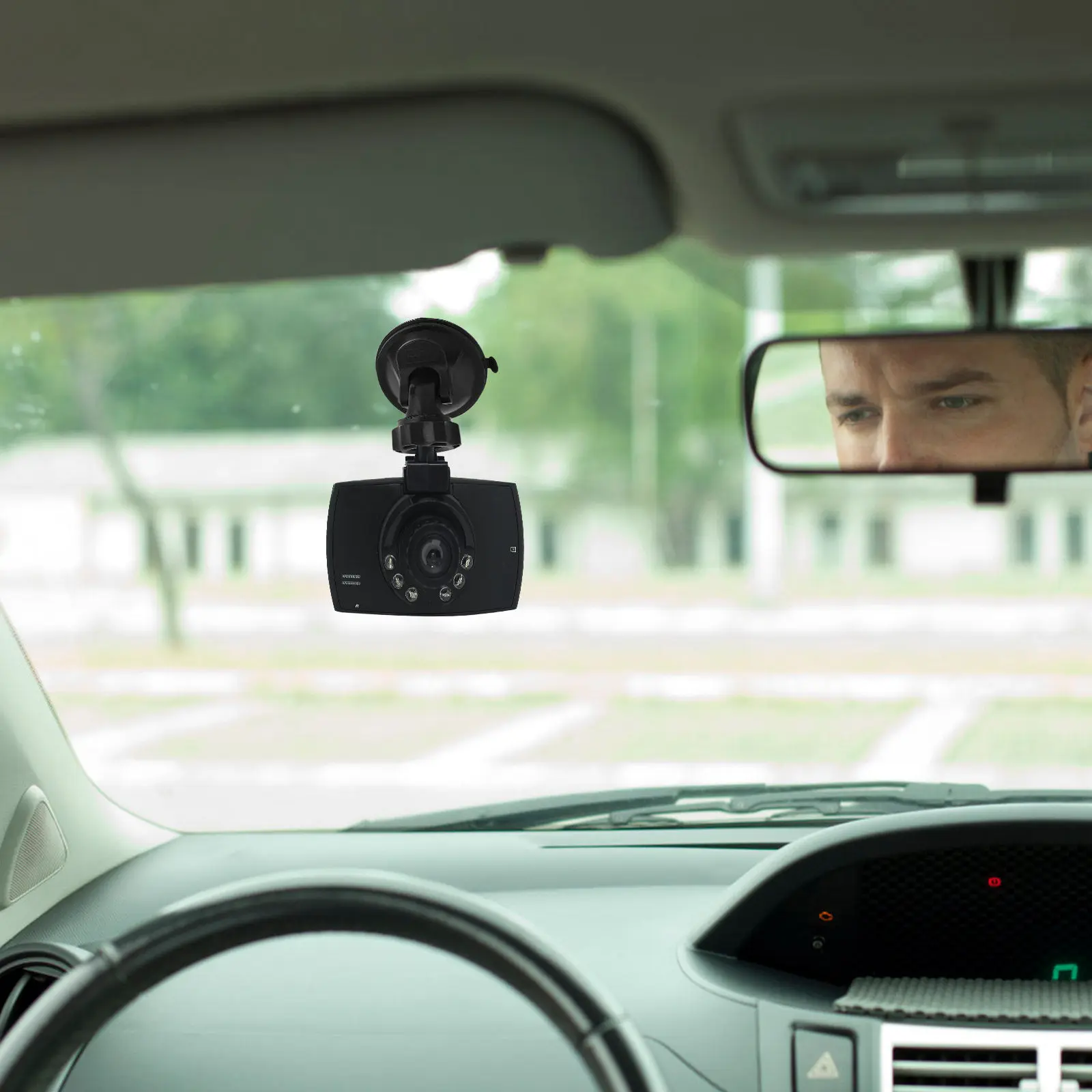 6pcs Plastic Suction Cup Car Mount Bracket Kit With Screw Buckle Cameras And Driving Recorders For Windshield And Dashboard Inst