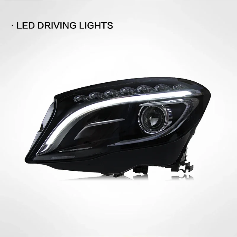 Sewiyolin سيارة DRL LED مجموعة مصابيح أمامية لبنز GLA 200 260 220 W156 2015-2019 الضباب DRL الفرامل بدوره مصباح إشارة التوصيل والتشغيل