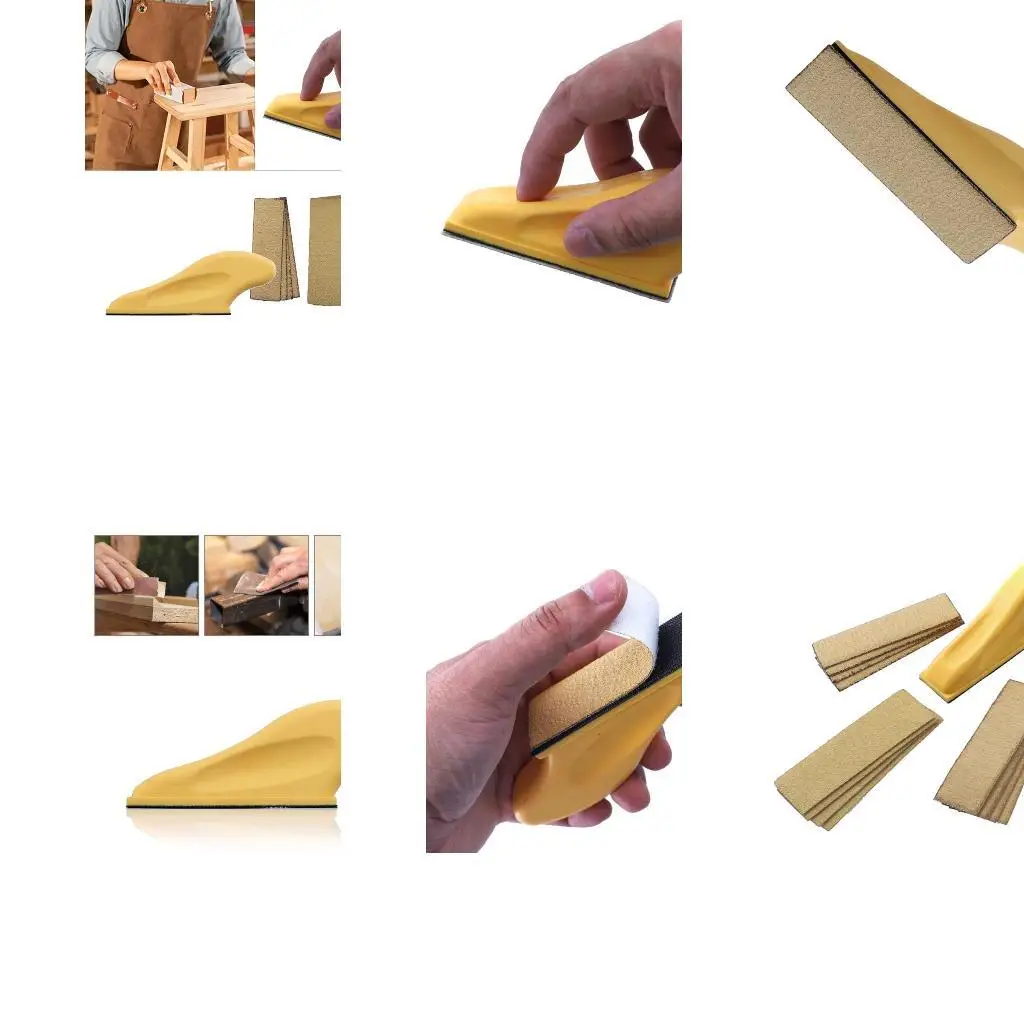 

652F Portable Micro Sander Mini Sander for Small Projects Detail Handle Sanding Tools + Sandpaper for DIY Crafts