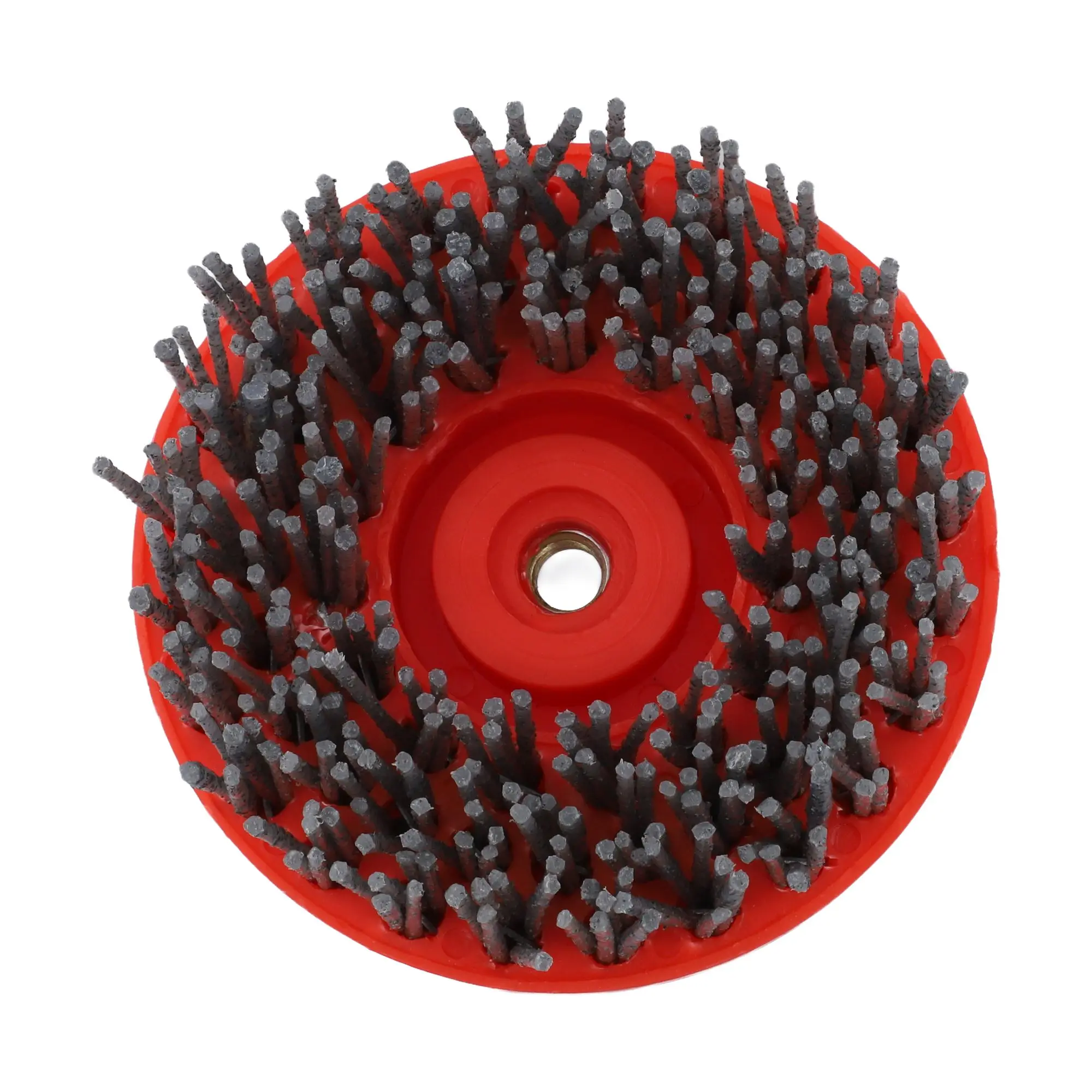 Nylon Bristles Silicon Carbon 4Inch Circular Abrasive Brush for Stone Polishing and Production Line Grinding
