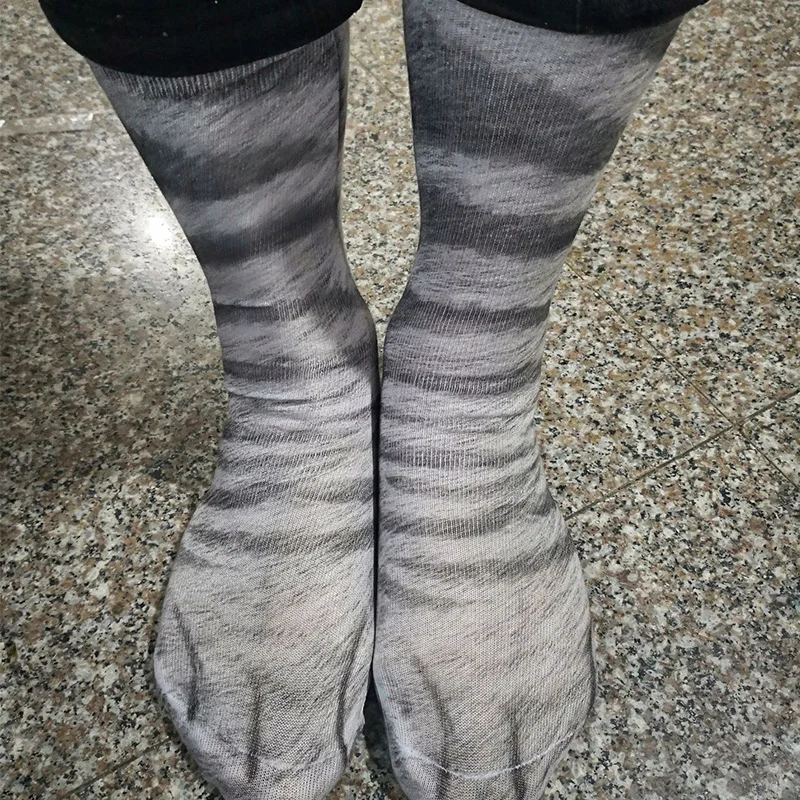 For Adult Women Men Teens White Elephant Gifts Funny Christmas Gifts Novelty 3D Animal Paw Socks Stocking Stuffers