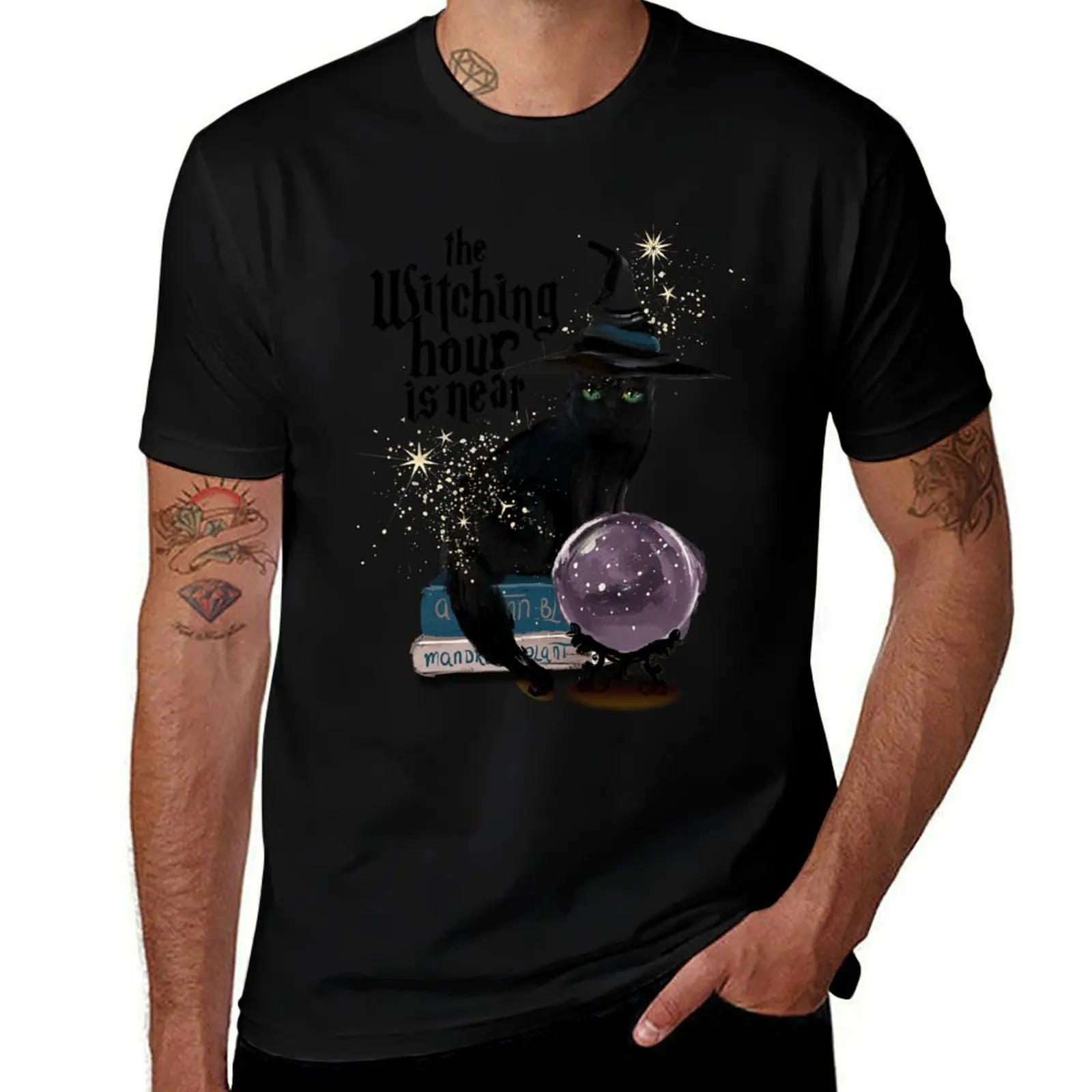 The witching hour is near T-Shirt Casual Daily Graphic Tee T-Shirt
