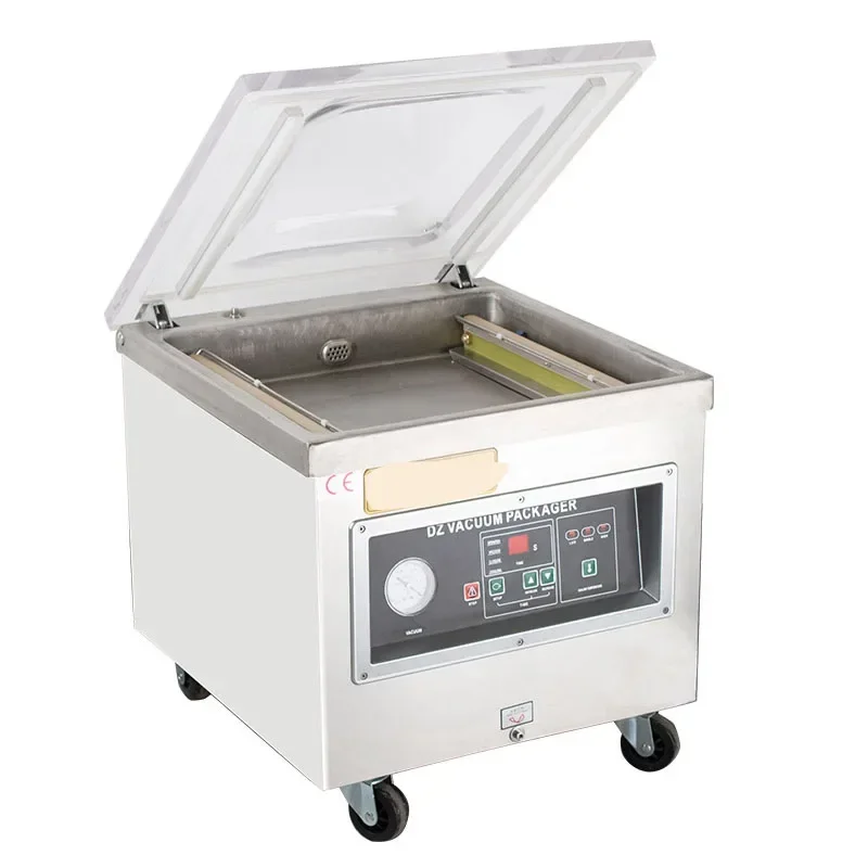 Desktop Vacuum Food Sealer DZ-400 Food Packaging Machine Automatic Large Packing Machine Compressed Cooked Sealer