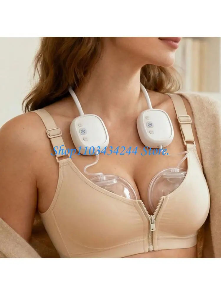

Hands Neck Strap Bilateral Electric Breast Pump for Comfortable Quiet Use