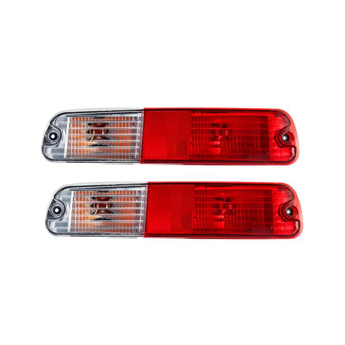 1Pair Car Rear Bumper Fog Light Parking Warning Light Reflector Taillights for Mitsubishi Pajero Montero V73 V77 02-06