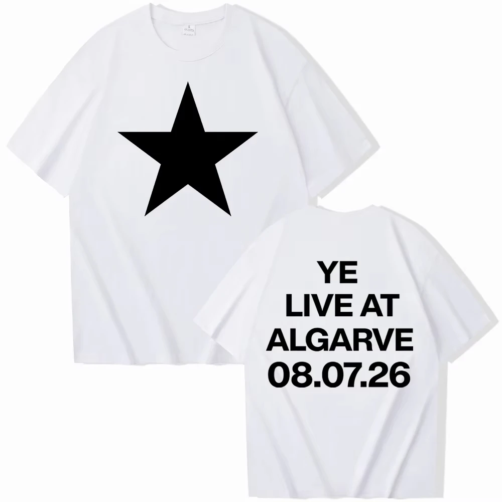 Kanye West Live in Algarve T-Shirt für Männer und Frauen, Harajuku Streetwear, Kurzarm Y2k Shirt, Luxus-Herrenbekleidung – Detail 6