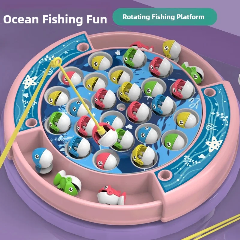 مجموعة ألعاب صيد السمك للأطفال، ألعاب مائية للطفل، قضيب مغناطيسي وأسماك مع ألعاب رياضية خارجية قابلة للنفخ للأطفال
