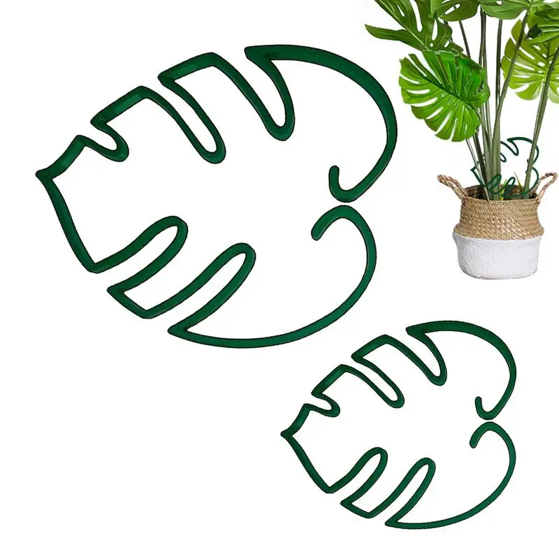 Corrosion Resistant Flower Support Gardening Accessories Turtle Shell Plant Stand Monstera Shaped Plant Support For Gardens