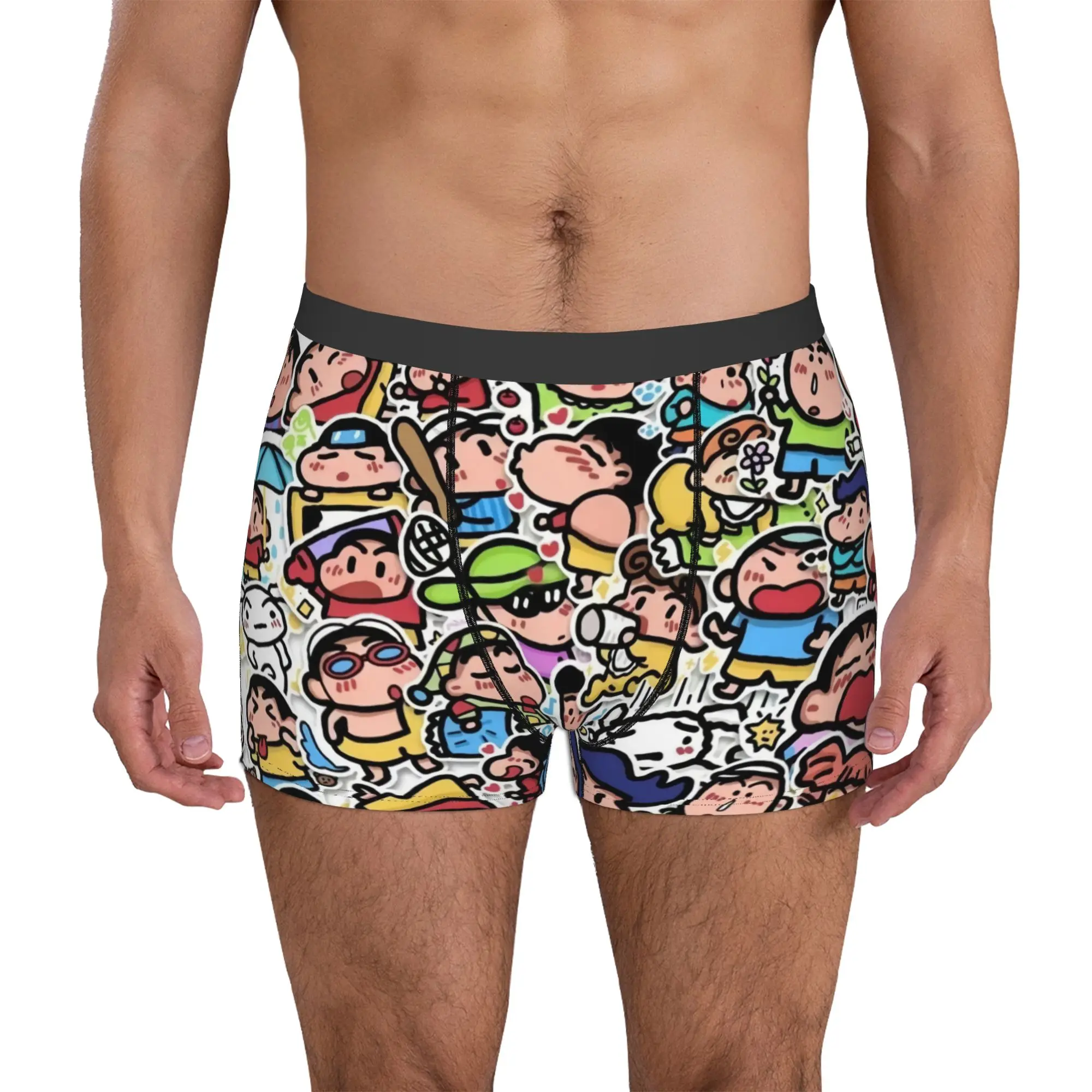 

Anime C-Crayon S-Shin C-Chan Boxer Shorts For Homme 3D Printed Underwear Panties Briefs Breathable Underpants