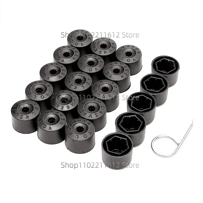 Capuchon de couvercle de 2,2 d\'écrou LDPNut de roue de voiture, décorations pour VW Volkswagen, contrastant, rocco, Touran, Tiguan, Jetta, Golf MK7,
