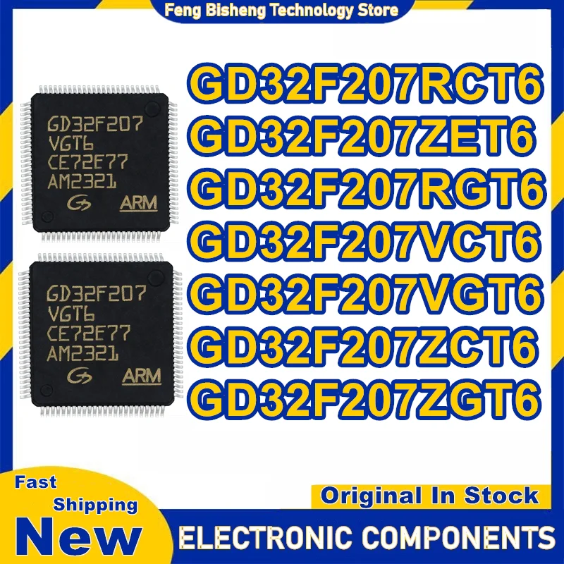 

GD32F207RCT6 GD32F207RGT6 GD32F207VCT6 GD32F207VGT6 GD32F207ZCT6 GD32F207ZGT6 GD32F207ZET6 Микросхема 100% новый оригинал на складе