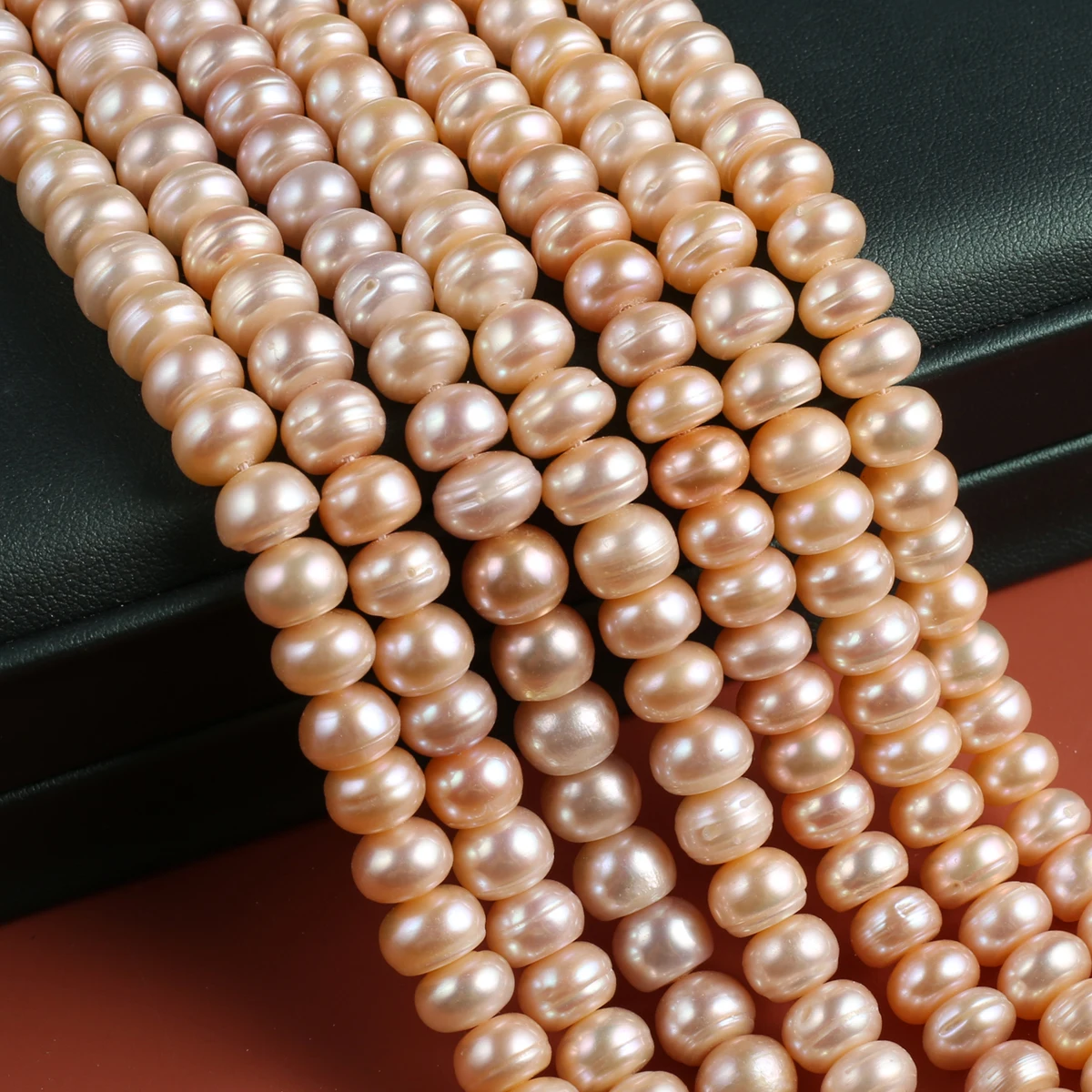 Natural Pearl Flat Beads Exquisite Shape Elegant Appearance for DIY Jewelry Making Handmade Bracelet Necklace Length 36cm