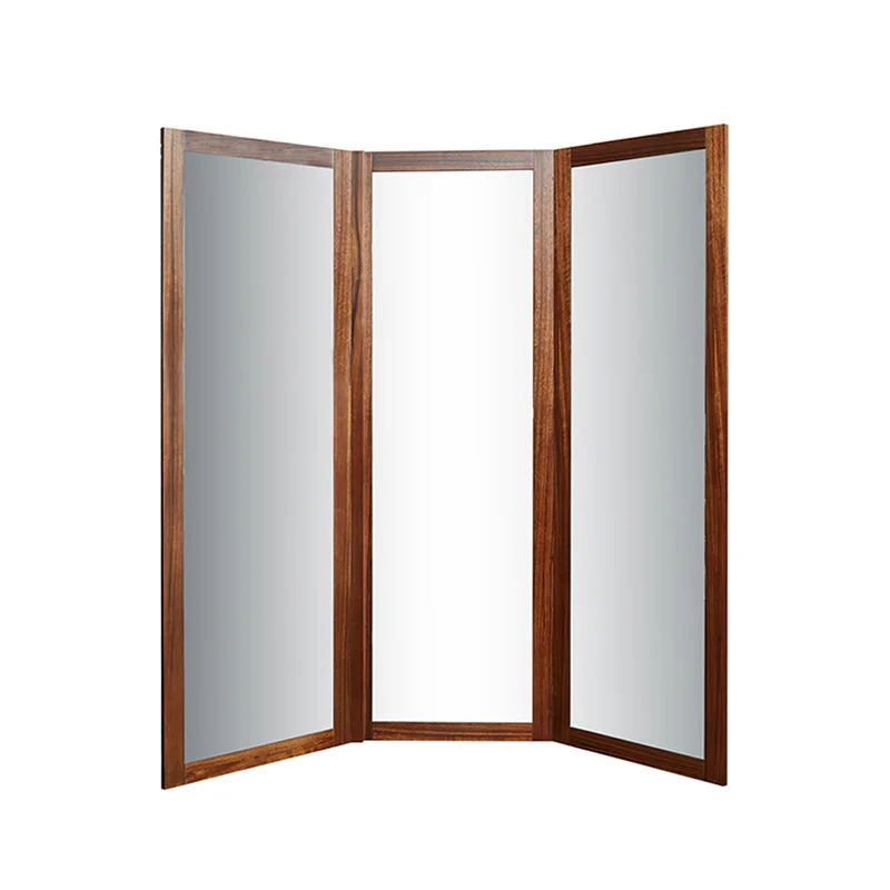 Wall-mounted full-length mirror folding full-length mirror hidden wall-mounted tri-fold mirror meter box shielding three-sid