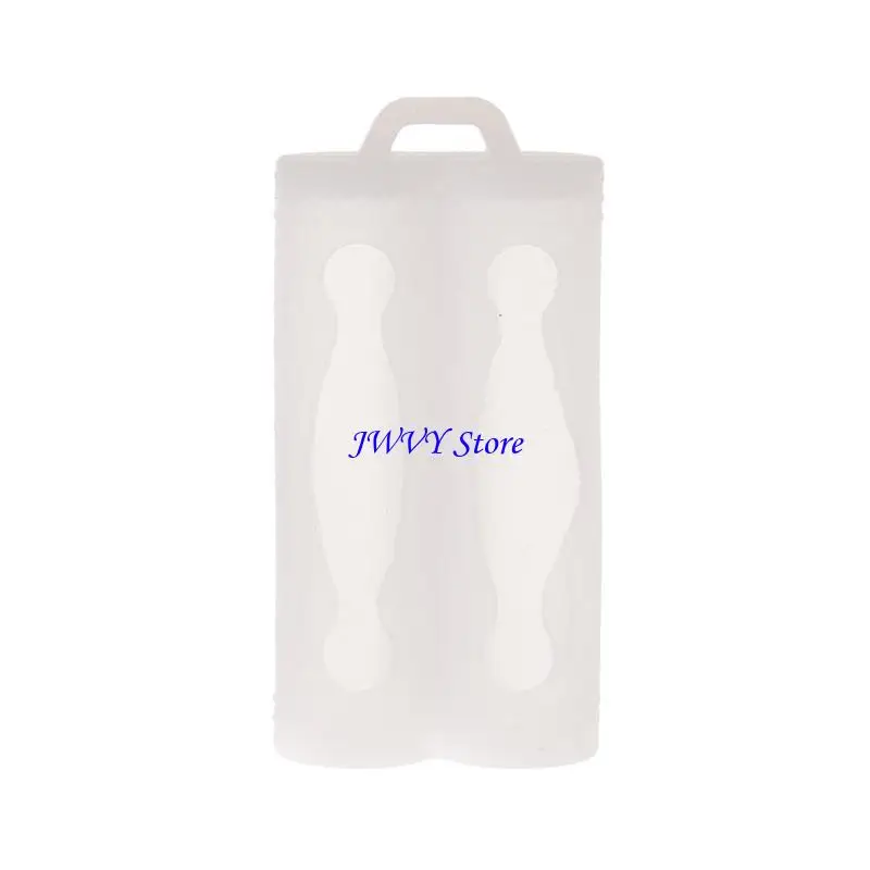 573A Mini Soft Silicone for Case Protective Skin Cover Storage Bag For 2x 18650 Batte
