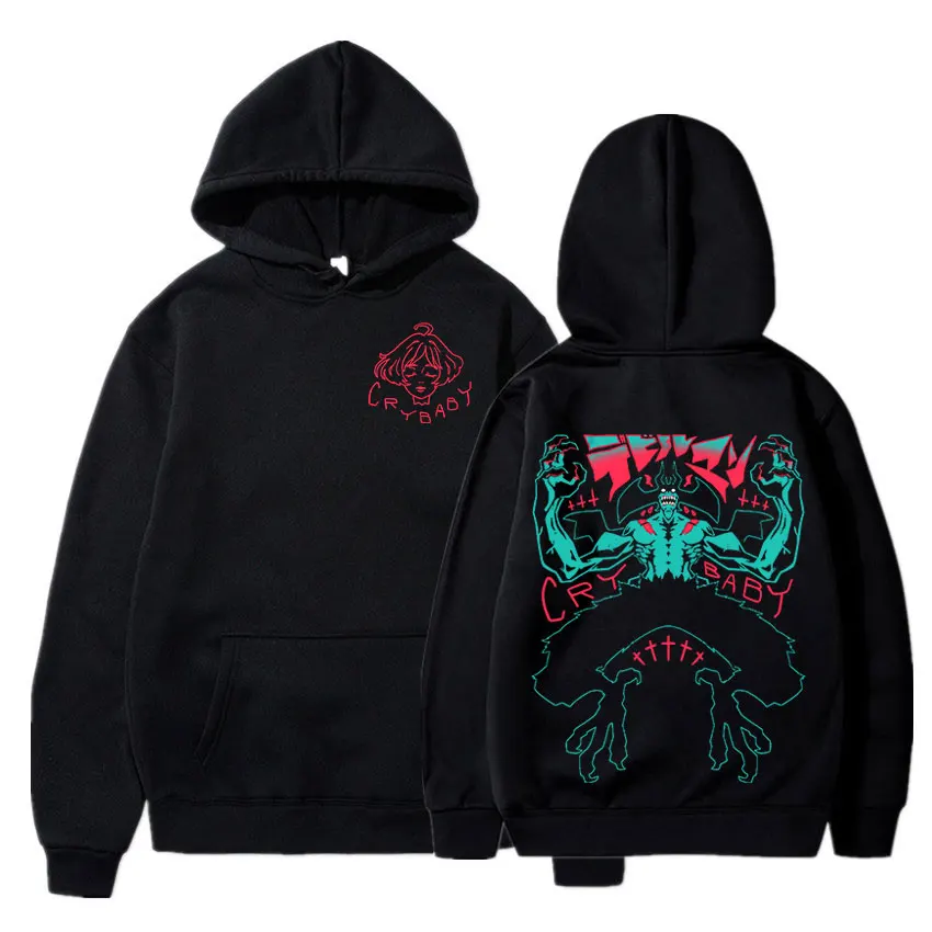 

Hot Sale Anime Devilman Crybaby Hoodie Men's Female Manga Sweatshirt Streetwear Casual Harajuku Oversized Pullovers Y2k Clothes