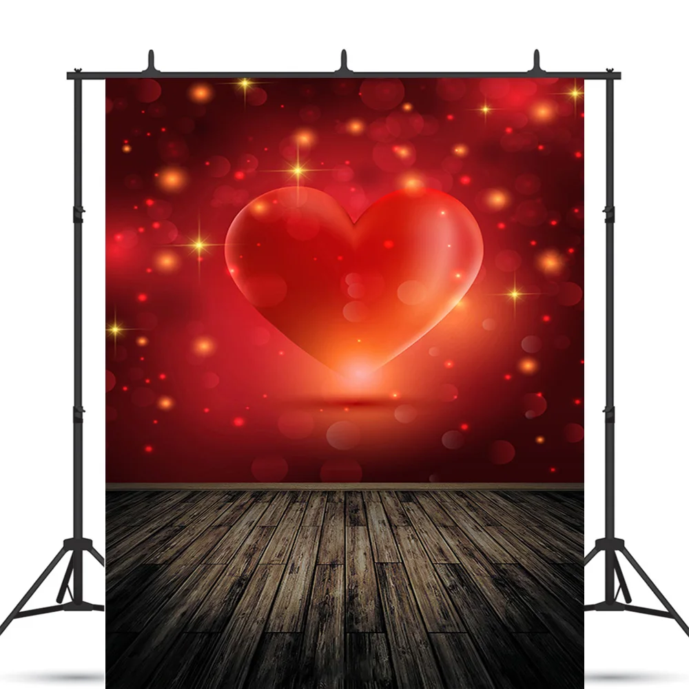 ZHISUXI Rosebud Wedding Valentine's Day Photography Backdrops Props Valentine's Day Heart Photographic Background HGG-17