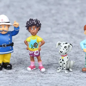 İtfaiyeci Sam Karikatür, Anime, Yangın Söndürme Figürü Şekil bebek modeli PVC oyuncaklar çocuklar için, bir erkek ve bir kız, doğum günü hediyesi, noel ve 12 adet / takım 8 en çok satan, oyuncak, itfaiyeci-no. 7