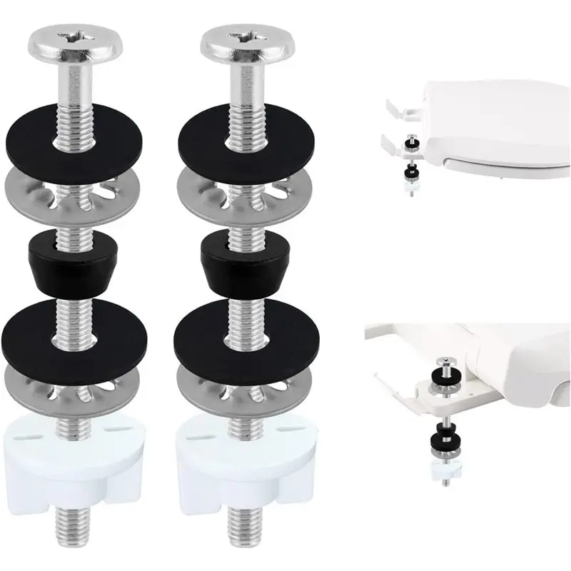 DTA4-For Kohler/American Standard/TOTO/Glacier Bay Universal Toilet Seat Bolt Kit- Stainless Steel Screws Included