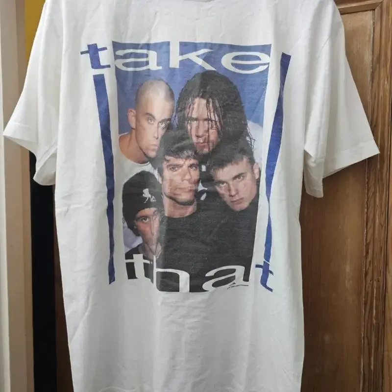 Vintage 1994 Take That Band T-Shirt Robbie Williams XL Concert of hope