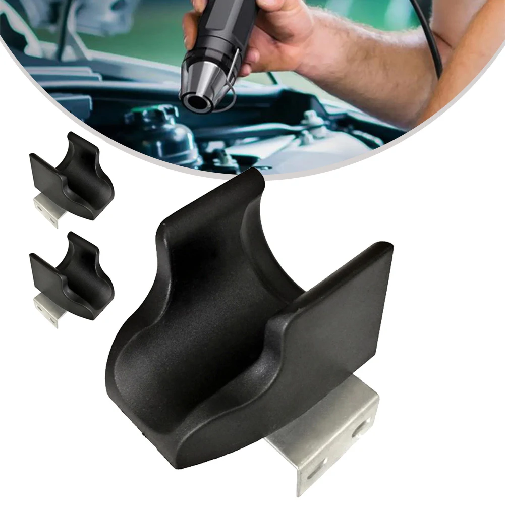3Pcs Hot Air Blower Handle Bracket For 858DA Soldering Stations Hot Air Blower Metal Wall Mounted Bracket Storage Rack Black