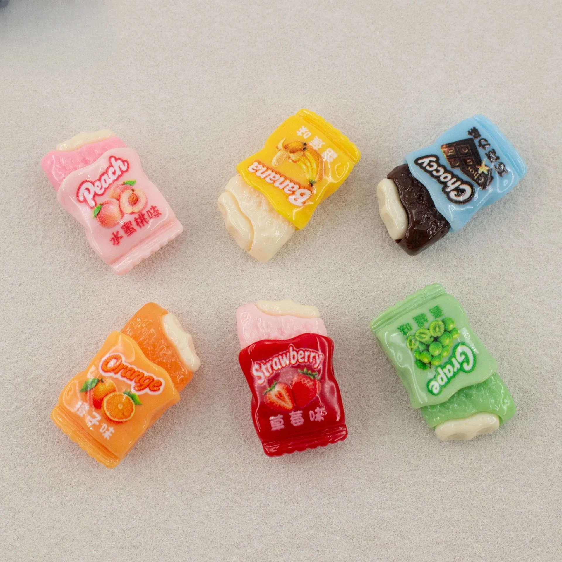 100pcs Kawaii Fruit Cookie Flat Back Resin Cabochon DIY for Phone Case Hairpin Keychain Earrings Scrapbook Dollhouse Accessories