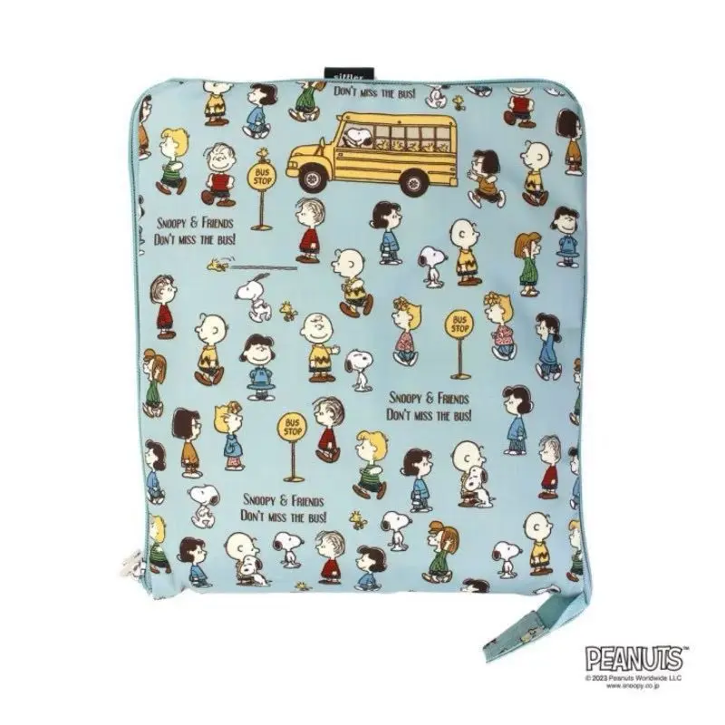 حقيبة سفر قابلة للطي لطيفة على شكل رسوم كرتونية سنوبي، حقيبة يد محمولة للمنزل مخصصة لتخزين الملابس بسعة كبيرة هدية