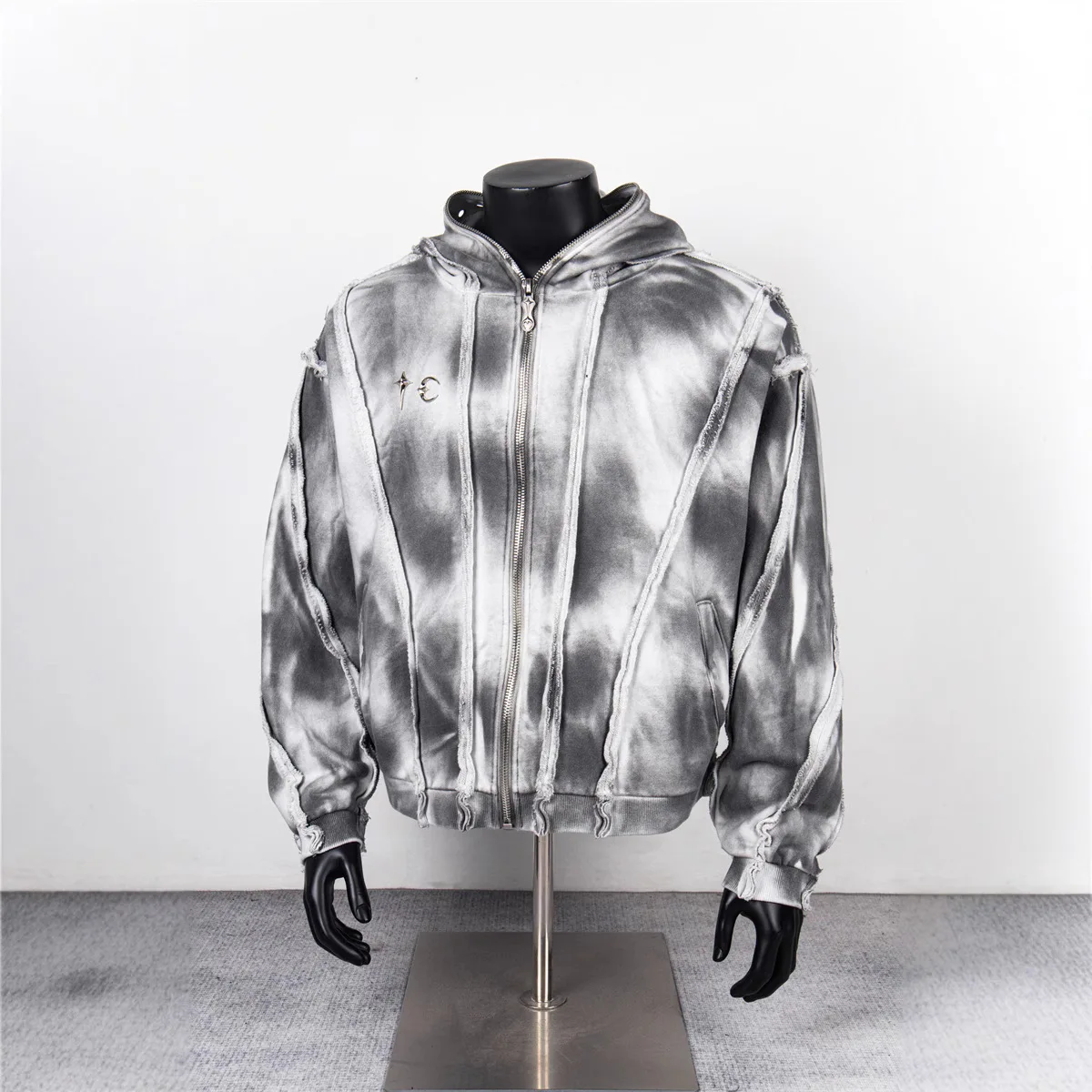 سترة بغطاء للرأس من Thug Club 2026 جديدة على طراز أرض القفار مغسولة بلمسة نهائية مريحة من الصوف بسحاب عصرية #2