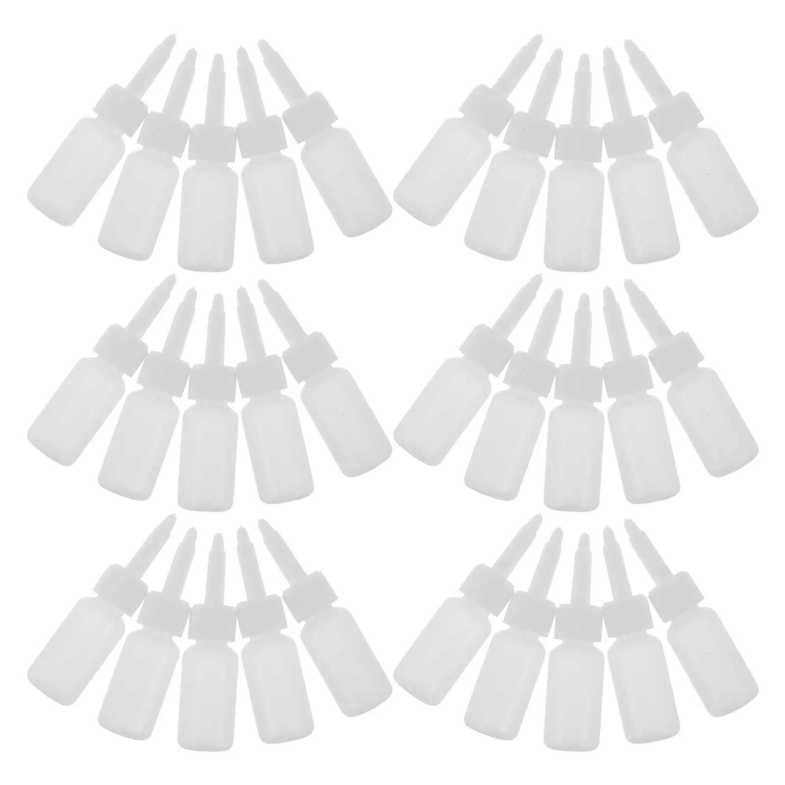 

50Pcs Tattoo Pigment Storage Bottles Clear Plastic Empty Ink Containers Refillable Squeeze Bottles for Professional Tattoo Ink