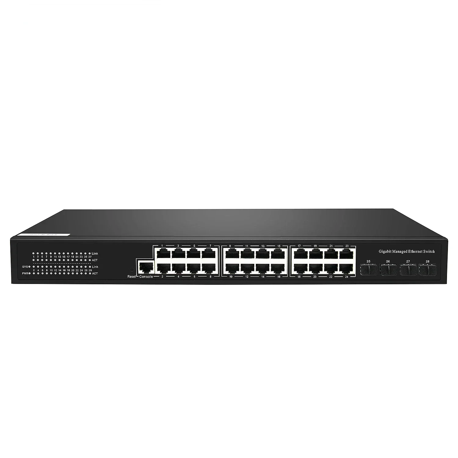

28 Port GIGABit And 10-Gigabit Metal Managed Network Switch