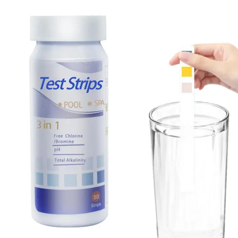 Water Quality Testing Strips 50 Strips Residual Chlorine Water Quality Test Paper Water PH And Acid-Base Test Paper Fish Tanks