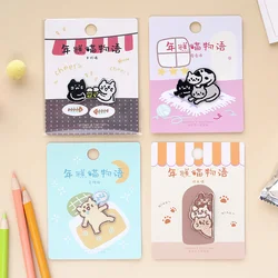1 Piece Cute Funny Cat Embroidered DIY Clothing Patches Cartoon Parch Pasted On Sticker for Students