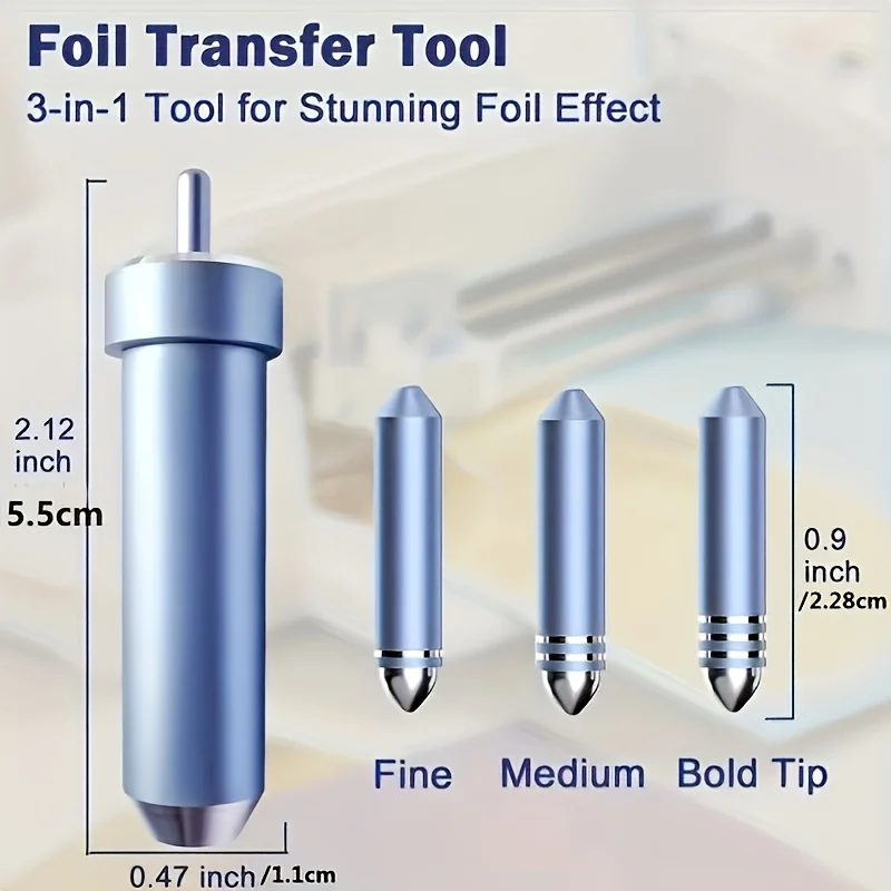 Folientransfer-Set für Air 2/Air 3, 3-in-1 Folientransfer-Werkzeuggehäuse und Klingen für Maker/Maker 3, einschließlich Feinwerkzeug – Detail 1