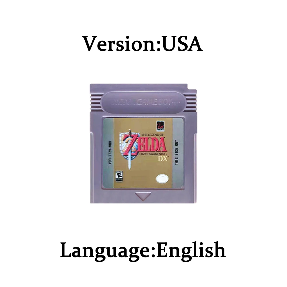 HOT Zelda GBC Spielkarte 16-Bit-Videospiel-Kassette Konsolenkarte für Gameboy Awakening Oracle of Seasons Klassische Spielversion