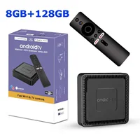 2025 nuevo Q7 Smart TV Box Android14 Allwinner H313 8G + 128GB ROM WiFi de doble banda 6 Bluetooth 5,2 reproductor multimedia remoto por voz de Google