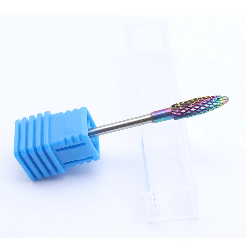 Rainbow Carbide 4mm Head Professional 3/32 "elektryczna frezarka do paznokci Manicure narzędzie do Pedicure akcesoria Carbide naildrill bit