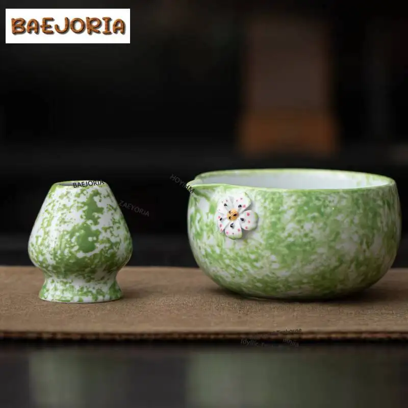 Hand Pinching Cherry Blossoms Tea Set Complete Set Japanese Matcha Set Kit Tea Ordering Tools Kitchen Supplies For Beverage Shop