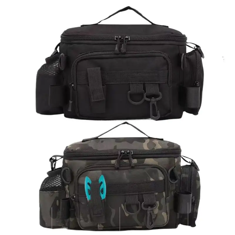 

Сумка для рыбалки, большая вместительная сумка для рыболовной приманки, многофункциональная сумка для удочки, портативное рыболовное оборудование, принадлежности, инструменты
