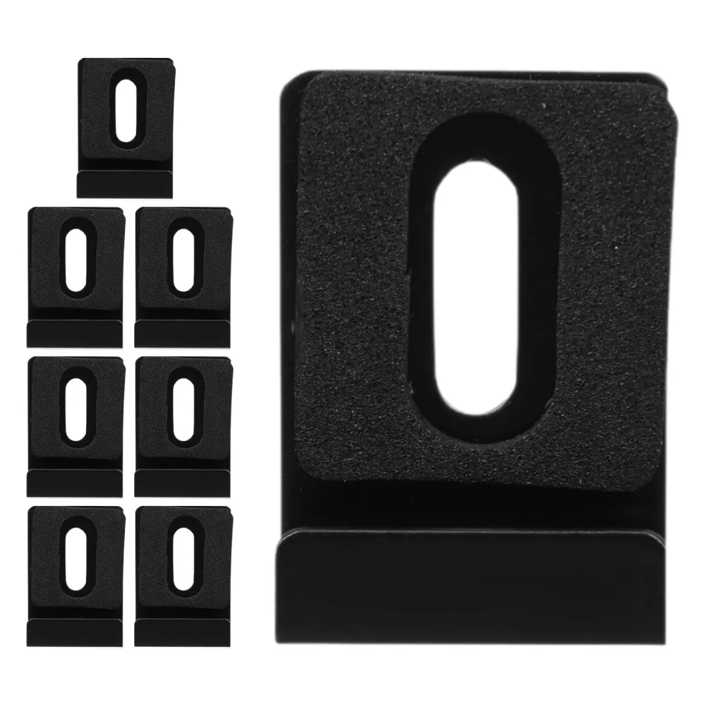 8Pcs Robust Metal Mirror Clips Wide Slot Mirror Brackets for Frameless Mirrors Heavy Duty Wall Mounting Bathroom Tile