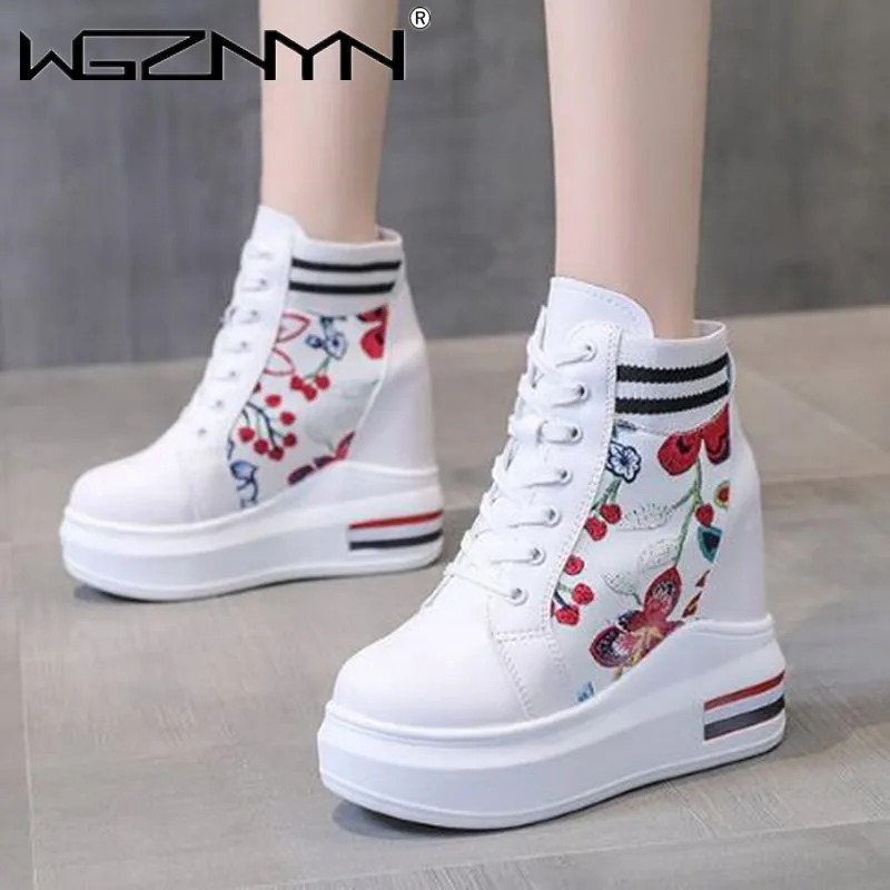 Luxury Women Sneakers 2024 Casual Shoes Breathable High Quality Comfortable Female Ladies Platform Shoes Sneakers for Women 10cm