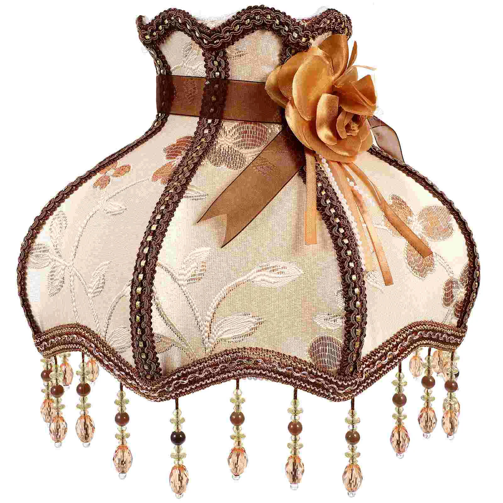 

Lamp Lampshade Shade Cloth Light Cover Drum Wall Art Small Clip Chandelier Lace Home Bulb Shades Accessory Minitable