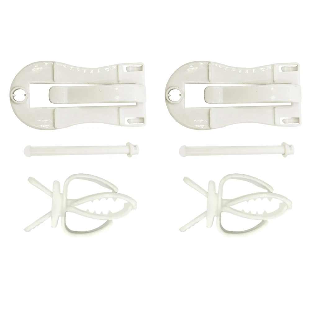 

4 Pcs Parrot Vegetable Clips Durable Reusable Bird Cage Supply Lightweight White Cuttlebone Fixed Small Animal Feeding