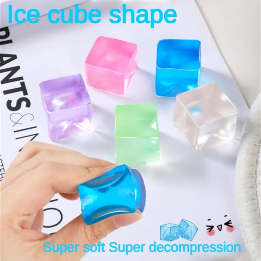 Squeeze Toy Soft Gel Transparent Vent Squeeze Toy Security Creative Decompression Toys Viral Toys Trend Ice Relieve Pressure