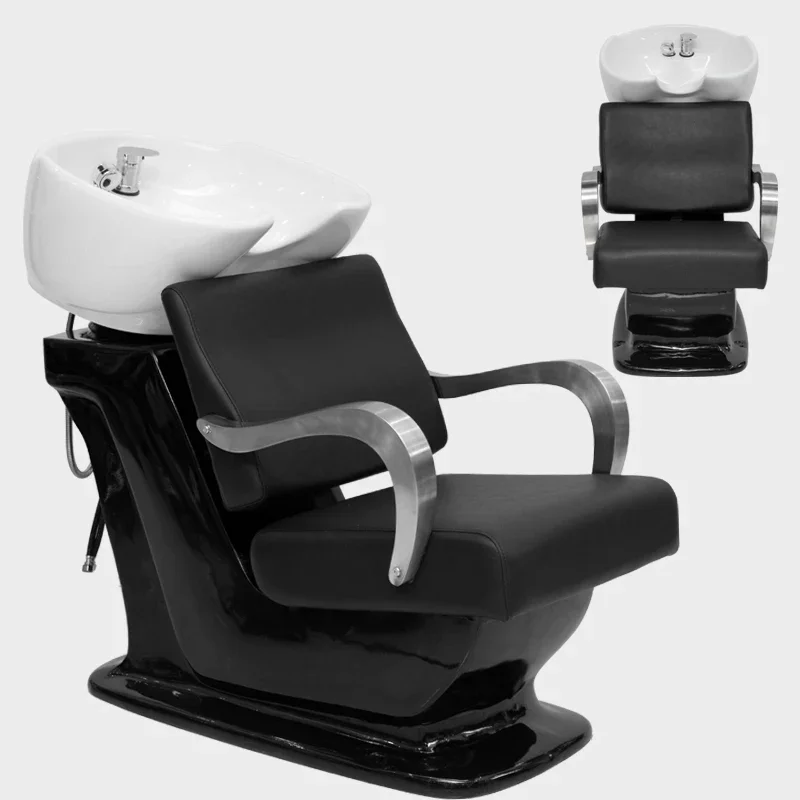 Spa Hairdressing Shampoo Chair Beauty Washing Hair Sink Professional Backwash Unit For Salon Silla Peluqueria Furniture XY50SC