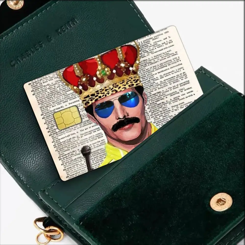 Freddie Mercury Bohemian Waterproof Film Skin Cover Credit Card Stickers Debit Front Bank Bus Pass